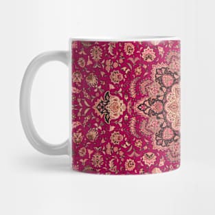 Vintage Persian Floral Rug Pattern Mug